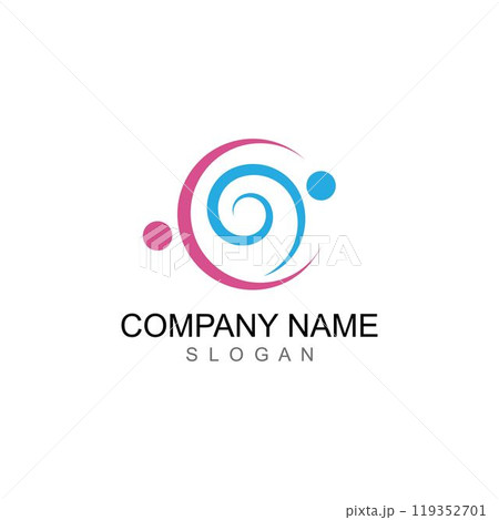 Adoption and community care Logo template 119352701
