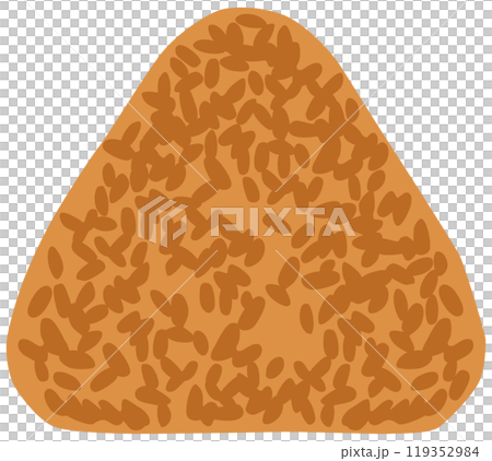 Simple grilled rice ball illustration vector material 119352984