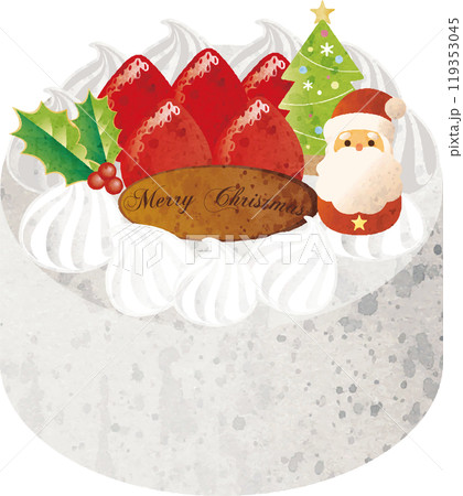 christmas クリスマスケーキ クリスマス 水彩 サンタクロース イラスト素材 christmas クリスマスケーキ クリスマス 水彩 サンタクロース イラスト素材 119353045