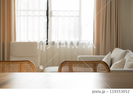 home interior and architecture concept with vintage chair in modern house 119353052