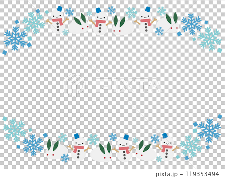 Snowman frame 119353494