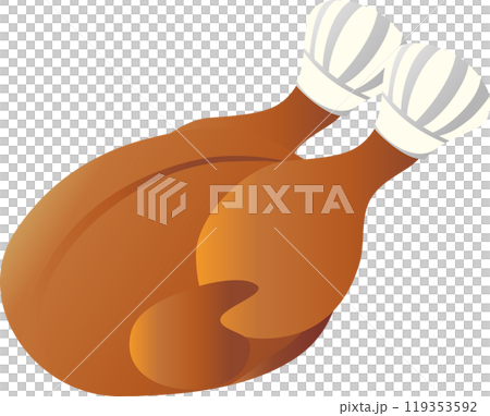 Christmas Christmas roast chicken food cooking chicken simple illustration material Christmas Christmas roast chicken food cooking chicken simple illustration material 119353592