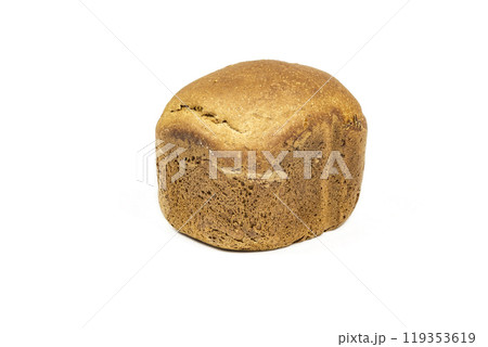 A loaf of fresh bread on a white background 119353619