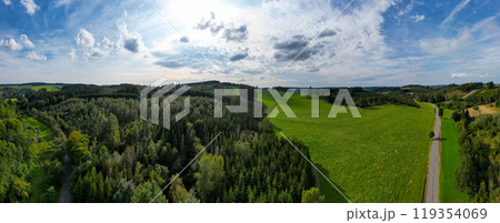 Belscher Aifel, Lengeler, Burg-Reuland, Liege, Belgium, 22nd of September, 2024, Stunning Aerial 119354069