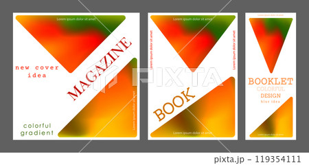 Colorful blur. A cover template with a gradient. The idea of a banner, brochure, catalog, or booklet. A template for creative design 119354111