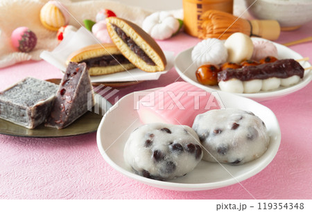 和菓子いろいろ 甘味 おやつ 和菓子いろいろ 甘味 おやつ 119354348