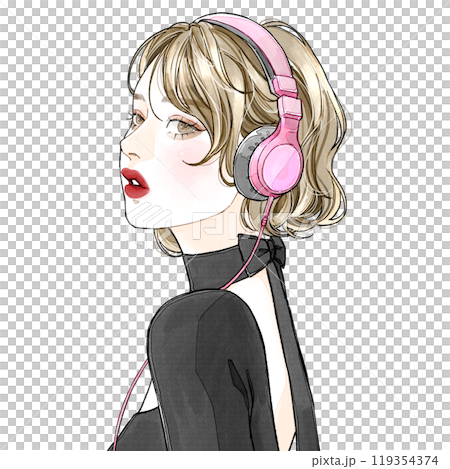 戴著耳機的女人(別問) 戴著耳機的女人(別問) 119354374