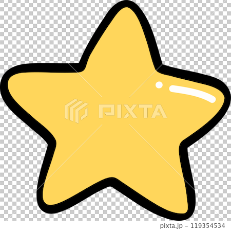 Yellow Star Icon Illustration Yellow Star Icon Illustration 119354534