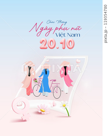 Happy Vietnamese Womens Day October 20th holiday Happy Vietnamese Womens Day October 20th holiday 119354780