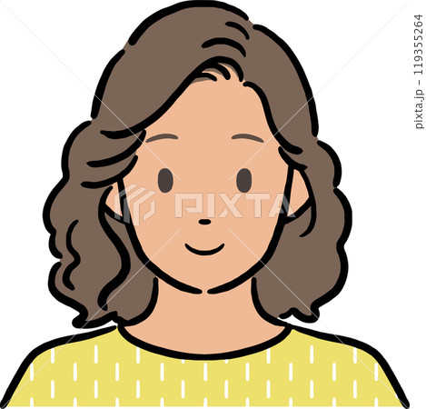 外国人女性の上半身イラスト素材 ベクター 表情 アイコン 教材 外国人女性の上半身イラスト素材 ベクター 表情 アイコン 教材 119355264