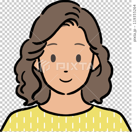外国人女性の上半身イラスト素材 ベクター 表情 アイコン 教材 外国人女性の上半身イラスト素材 ベクター 表情 アイコン 教材 119355264