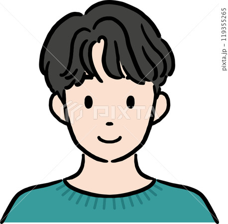 韓国人男性の上半身イラスト素材 ベクター 表情 アイコン 教材 韓国人男性の上半身イラスト素材 ベクター 表情 アイコン 教材 119355265