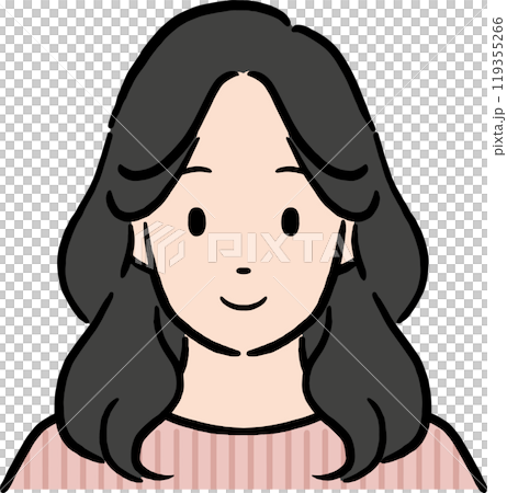 韓國女人的上半身插畫素材向量臉部表情圖示教材 韓國女人的上半身插畫素材向量臉部表情圖示教材 119355266