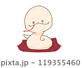 巳年の年賀状用イラスト 巳年の年賀状用イラスト 119355460