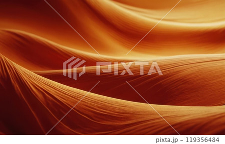 Abstract color fabric cloth waves background. Generative AI 119356484