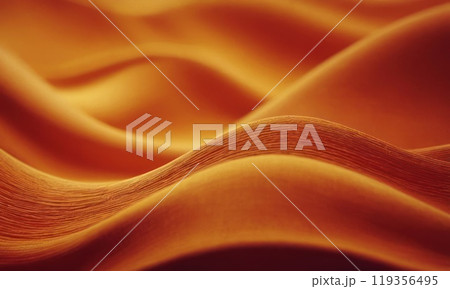 Abstract color fabric cloth waves background. Generative AI 119356495