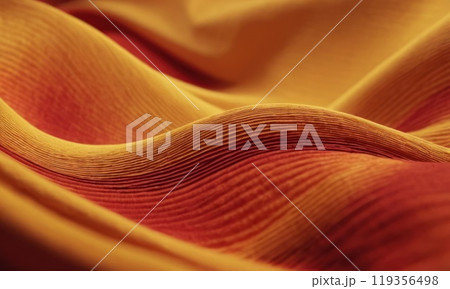 Abstract color fabric cloth waves background. Generative AI 119356498