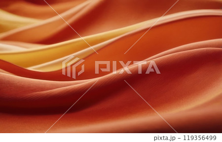 Abstract color fabric cloth waves background. Generative AI 119356499
