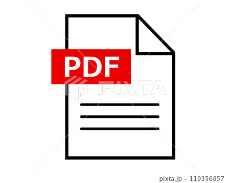 PDFファイルのアイコン PDFファイルのアイコン 119356857