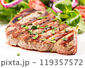 Fillet of beef with salad 119357572