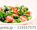 Mixed salad on a plate 119357575