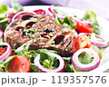Fillet of beef with salad 119357576