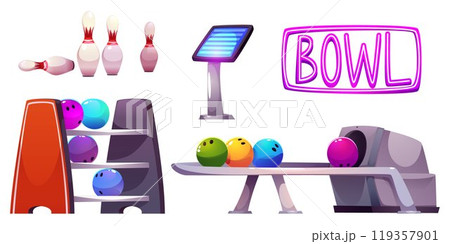 Bowling club equipment set 119357901