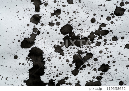 弾ける黒インクの写真素材 [119358632] - PIXTA