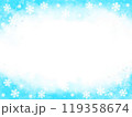 雪の結晶フレーム 119358674
