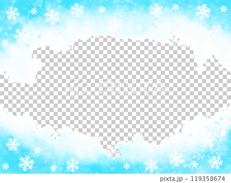 Snow crystal frame Snow crystal frame 119358674