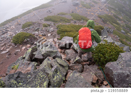 雨降りの登山 雨降りの登山 119358889