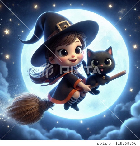 星と月に包まれた魔女と黒猫の冒険 星と月に包まれた魔女と黒猫の冒険 119359356