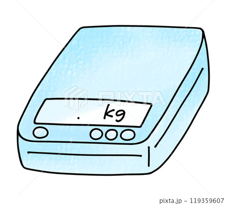 ゆるめシンプル電子天秤　アナログ風 119359607