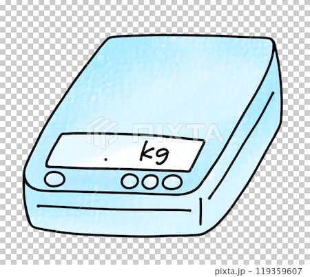 ゆるめシンプル電子天秤　アナログ風 119359607