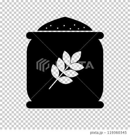 Paper Bag with Flour silhouette Paper Bag with Flour silhouette 119360345