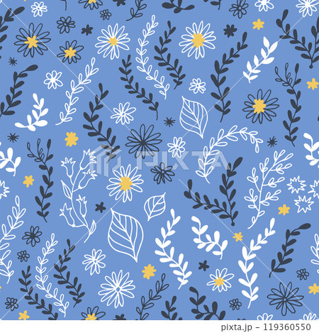 Seamless floral pattern, vector flower illustration Seamless floral pattern, vector flower illustration 119360550
