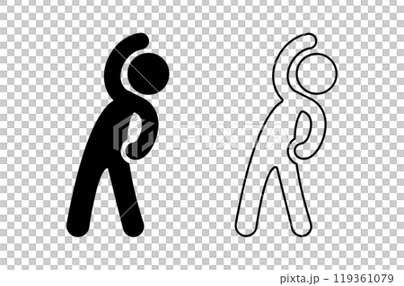 Gymnastics pictogram set 119361079