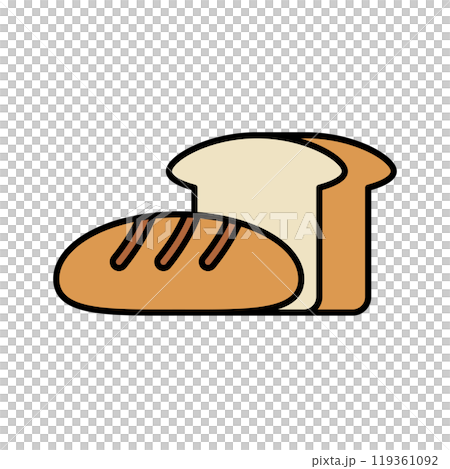 白麵包和法國麵包 119361092