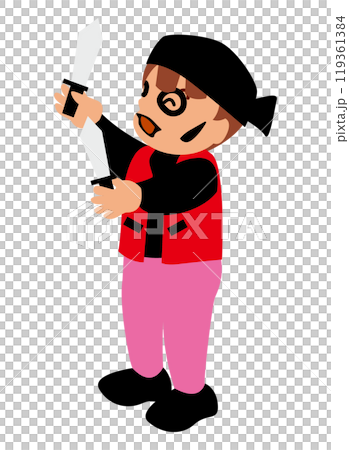 ハロウィンの仮装をする子どものイラスト01 ハロウィンの仮装をする子どものイラスト01 119361384