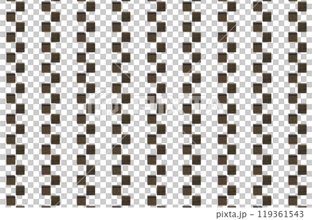 Vertical striped background with two rows of black block checkered pattern 119361543