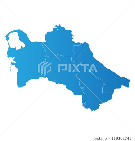 Turkmenistan district Country land Map Turkmenistan district Country land Map 119361745