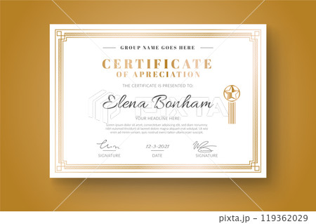 Elegant certificate template Elegant certificate template 119362029