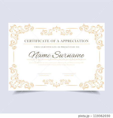 Elegant certificate template 119362030