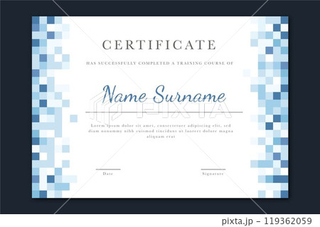 Abstract geometric certificate template Abstract geometric certificate template 119362059