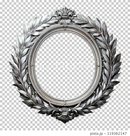 Retro silver frame 119362147