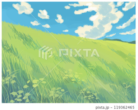 緑の丘と青い空 緑の丘と青い空 119362465