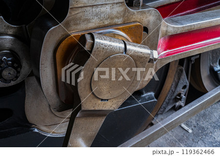 蒸気機関車のクランク 蒸気機関車のクランク 119362466