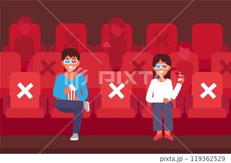 Social distancing in movie theaters 119362529