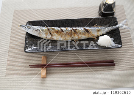サンマの塩焼き サンマの塩焼き 119362610