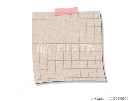 sheet of paper on a white background	 119363003